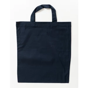 Cotton\u0020Bag\u0020Colored\u0020Short\u0020Handles - Deep Blue (ca. Pantone 539U-HKS 38-41)