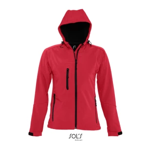 Women\u0027s\u0020Hooded\u0020Softshell\u0020Jacket\u0020Replay - Pepper Red