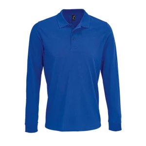 Unisex\u0020Long\u0020Sleeve\u0020Polycotton\u0020Polo\u0020Shirt - Royal Blue 241