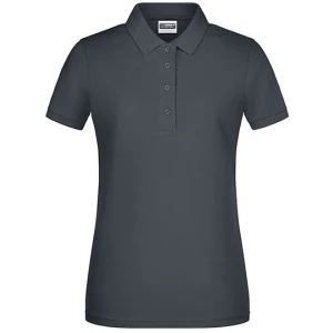 Ladies\u0027\u0020Basic\u0020Polo - Graphite (Solid)