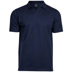 Luxury\u0020Stretch\u0020V\u002DNeck\u0020Polo - Navy