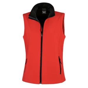 Women\u0027s\u0020Printable\u0020Soft\u0020Shell\u0020Bodywarmer - Red