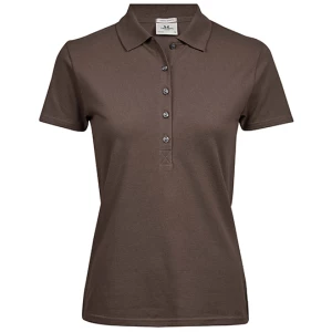 Women\u0027s\u0020Luxury\u0020Stretch\u0020Polo - Chocolate