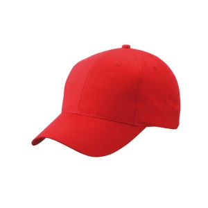 Brushed\u00206\u002DPanel\u0020Cap - Red