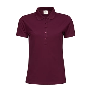 Women\u0027s\u0020Luxury\u0020Stretch\u0020Polo - Wine