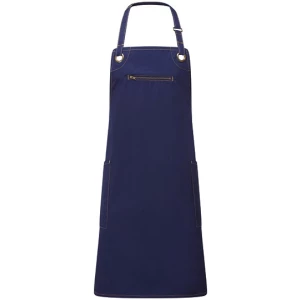 \u0027Barley\u0027\u0020Contrast\u0020Stitch\u0020Sustainable\u0020Bib\u0020Apron - Navy (ca. Pantone 533C)