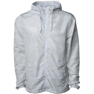 Unisex\u0020Lightweight\u0020Windbreaker\u0020Jacket - White Camo