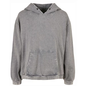 Ladies\u0027\u0020Acid\u0020Washed\u0020Oversize\u0020Hoody - Asphalt