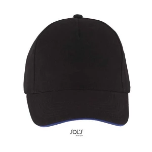 Five\u0020Panels\u0020Cap\u0020Long\u0020Beach - Black