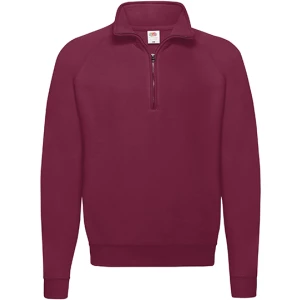 Classic\u0020Zip\u0020Neck\u0020Sweat - Burgundy