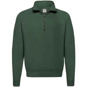 Classic\u0020Zip\u0020Neck\u0020Sweat - Bottle Green