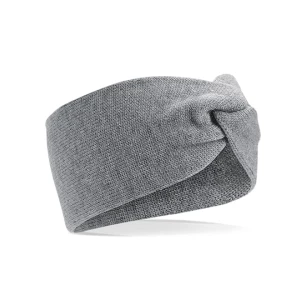 Twist\u0020Knit\u0020Headband - Grey Marl