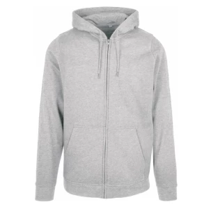 Basic\u0020Zip\u0020Hoody - Heather Grey