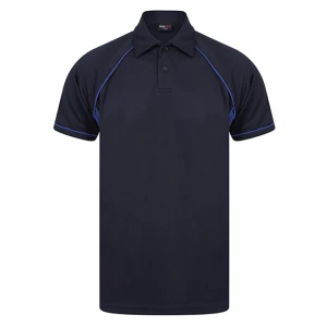 Men\u0027s\u0020Piped\u0020Performance\u0020Polo - Navy