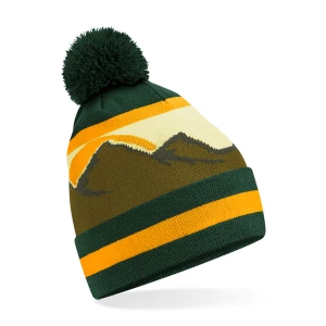 Mountain Peaks Pom Pom Beanie