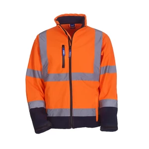 Hi\u002DVis\u00202\u0020Bands\u0020\u0026\u0020Braces\u0020Softshell\u0020Jacket - Hi-Vis Orange