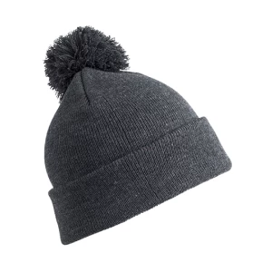 Junior\u0020Pom\u0020Pom\u0020Beanie - Grey