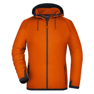 Ladies\u0027\u0020Hooded\u0020Fleece - Dark Orange