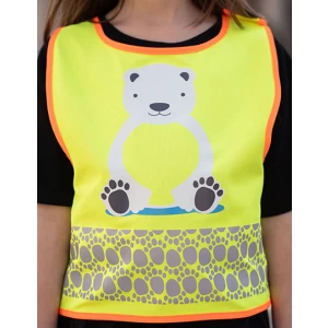 Children\u0027s\u0020Safety\u0020Vest\u0020Funtastic\u0020Wildlife\u0020CO\u00B2\u0020Neutral - Ice Bear Yellow