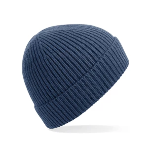 Engineered\u0020Knit\u0020Ribbed\u0020Beanie - Steel Blue