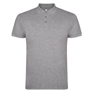 Men\u0027s\u0020Star\u0020Poloshirt - Heather Grey 58