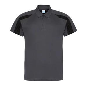 Contrast\u0020Cool\u0020Polo - Charcoal (Solid)