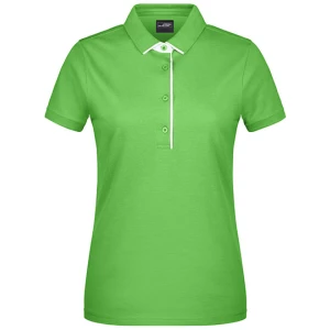 Ladies\u0027\u0020Polo\u0020Single\u0020Stripe - Lime Green