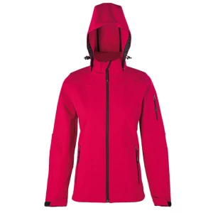 Women\u0027s\u0020Hooded\u0020Soft\u002DShell\u0020Jacket - Red