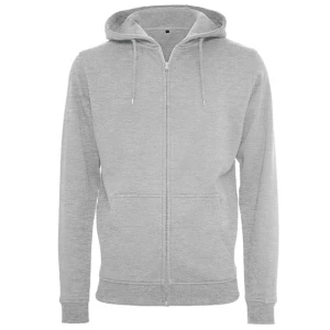 Heavy\u0020Zip\u0020Hoody - Heather Grey