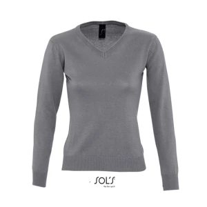 Women\u0027s\u0020V\u002DNeck\u0020Sweater\u0020Galaxy - Medium Grey (Solid)