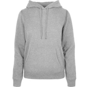 Ladies\u0027\u0020Basic\u0020Hoody - Heather Grey