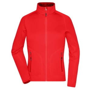 Ladies\u0027\u0020Stretchfleece\u0020Jacket - Light Red