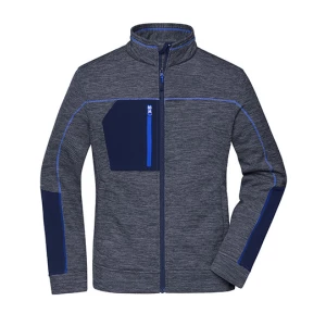 Ladies\u0027\u0020Structure\u0020Fleece\u0020Jacket - Navy Melange