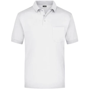 Polo\u002DPiqu\u00E9\u0020Pocket - White