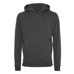 Heavy\u0020Zip\u0020Hoody - Charcoal (Heather)