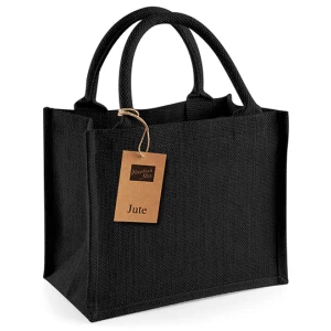 Jute\u0020Mini\u0020Gift\u0020Bag - Black