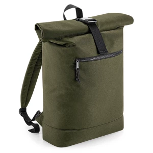 Recycled\u0020Roll\u002DTop\u0020Backpack - Military Green