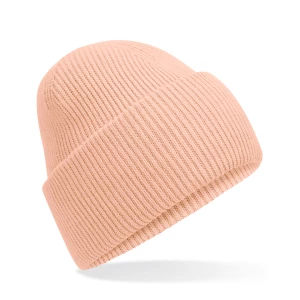 Classic\u0020Engineered\u0020Deep\u0020Cuffed\u0020Beanie - Peach