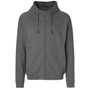 Unisex\u0020Hoodie\u0020With\u0020Hidden\u0020Zip - Dark Heather