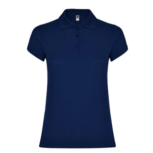 Women\u0027s\u0020Star\u0020Poloshirt - Navy Blue 55