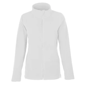 Women\u0027s\u0020Full\u002D\u0020Zip\u0020Fleece\u0020Jacket - White