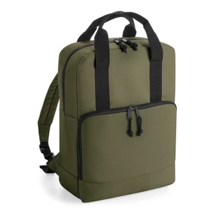 Recycled\u0020Twin\u0020Handle\u0020Cooler\u0020Backpack - Military Green