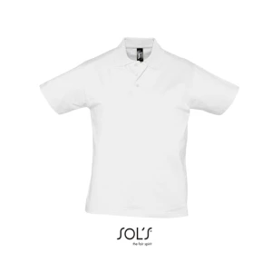 Men\u0027s\u0020Jersey\u0020Polo\u0020Shirt\u0020Prescott - White