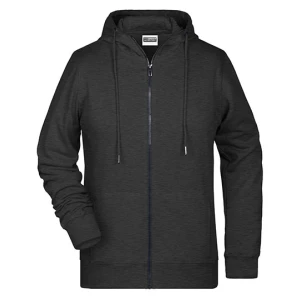 Ladies\u0027\u0020Zip\u002DHoody - Black Heather