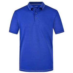 Men\u0027s\u0020Elastic\u0020Polo - Royal