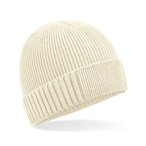 Organic\u0020Cotton\u0020Engineered\u0020Patch\u0020Beanie - Sand