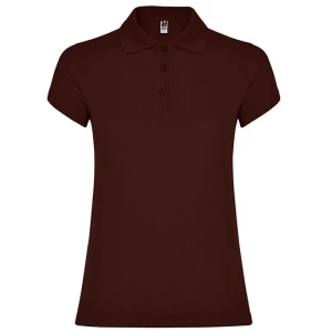 Women\u0027s\u0020Star\u0020Poloshirt - Chocolate 87