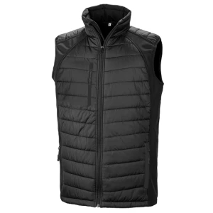 Recycled\u0020Compass\u0020Padded\u0020Softshell\u0020Gilet - Black