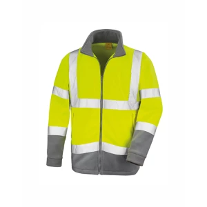 Safety\u0020Microfleece\u0020Jacket - Fluorescent Yellow