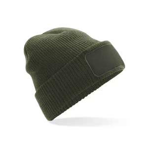 Thinsulate\u2122\u0020Patch\u0020Beanie - Olive Green